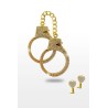 Menottes dorées et strass - Taboom Bondage