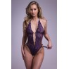 Body string ouvert Renee violet - Christine