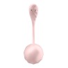 Oeuf vibrant connecté Ribbed Petal rose - Satisfyer