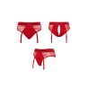 Harnais lingerie Diva (rouge) - Strap On Me