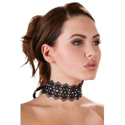 Collier brodé avec strass - Cotelli Accessoires
