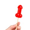 Présentoir de 40 sucettes pénis à la cerise avec effet chauffant épicé