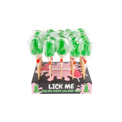 Présentoir de 40 sucettes pénis à la menthe avec effet rafraichissant