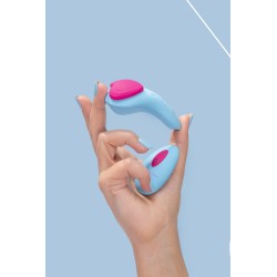 Stimulateur télécommandé de culotte HeartGem bleu - FairyGasm