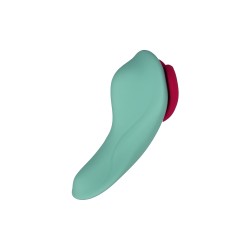 Stimulateur télécommandé de culotte HeartGem vert - FairyGasm