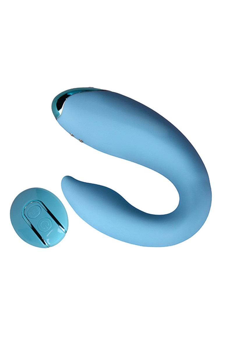 Vibro pour couples PleasureBerry bleu - FairyGasm