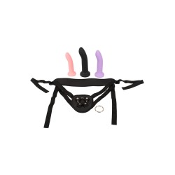 Gode ceinture avec 3 dildos inclus - You2Toys
