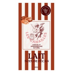 Chocolat au lait noix de pécan - Tablette 100g - Les canailles