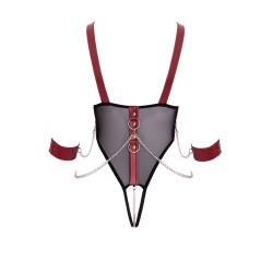 Body de bondage ouvert et seins nus - Cottelli Bondage