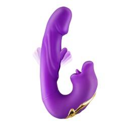 Vibromasseur rabbit 3-en-1 Kissy violet - Yoba