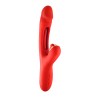 Vibromasseur rabbit 3-en-1 Joyfully rouge - Yoba