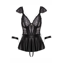 Ensemble 3 pièces lingerie Fetish - Cotelli Bondage