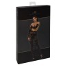 Jupe longue fendue Bondesque F360 - Noir Handmade