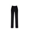 Pantalon en maille pailletée Onyx F374 - Noir Handmade