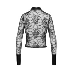 Chemise dentelle Noirelle F377 - Noir Handmade