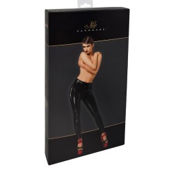 Pantalon skinny en vinyle Dominae F380 - Noir Handmade