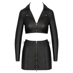 Ensemble top et jupe courte noir - Cottelli PARTY 