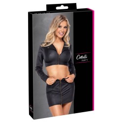 Ensemble top et jupe courte noir - Cottelli PARTY 