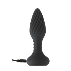 Plug anal vibrant et rotatif télécommandé - Anos